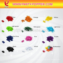 Benutzerdefinierte Pantone Farbe Konfetti Seidenpapier Konfetti Form In Runde und Rechteck